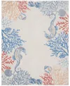 Nourison Home Seaside Sds03 7'10"x9'10" Area Rug In Multi