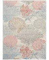 Nourison Home Seaside Sds04 5'3"x7'3" Area Rug In Multi