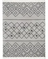 Nourison Home Serenity Shag Srs02 Gray And Slate 7'10" X 10'6" Area Rug