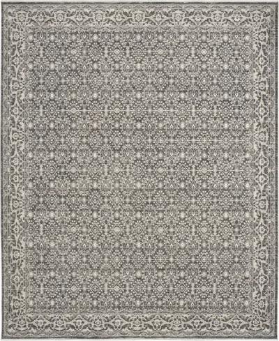 Nourison Home Shadows Shw04 6'x9' Area Rug In Gray