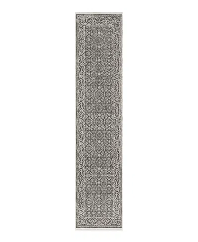 Nourison Home Shadows Shw04 Runner Area Rug, 2'2 X 12' In Gray
