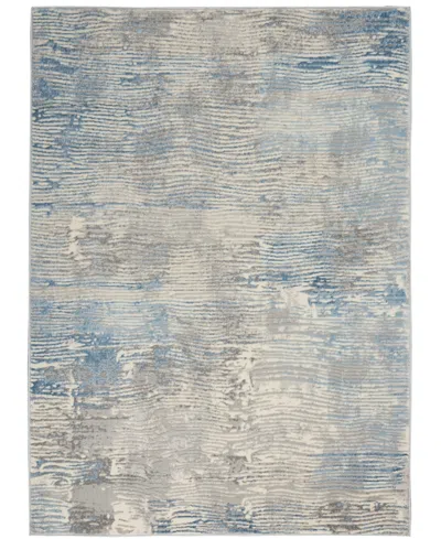 Nourison Home Solace Sla01 5'3"x7'3" Area Rug In Ivory,gray