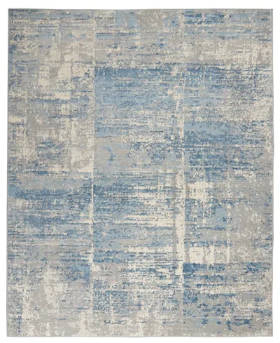 Nourison Home Solace Sla02 8'x10' Area Rug In Ivory,gray