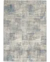 Nourison Home Solace Sla03 5'3"x7'3" Area Rug In Ivory,gray