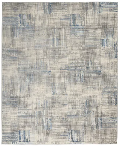 Nourison Home Solace Sla03 8'x10' Area Rug In Ivory,gray