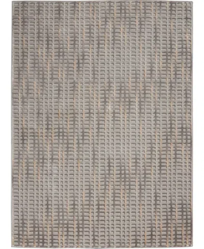 Nourison Home Solace Sla04 5'3"x7'3" Area Rug In Gray,beige