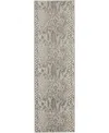Nourison Home Solace Sla06 2'3"x7'3" Runner Area Rug In Ivory,gray
