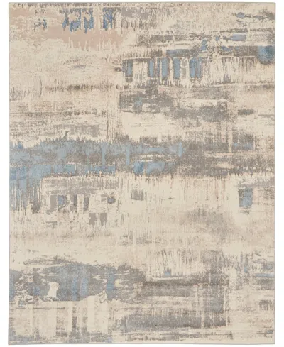 Nourison Home Solace Sla07 8'x10' Area Rug In Ivory,gray