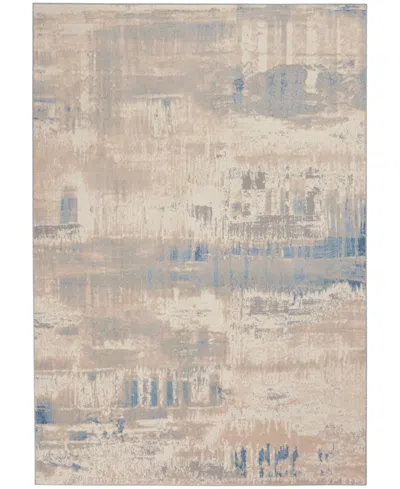 Nourison Home Solace Sla08 5'3"x7'3" Area Rug In Ivory,gray