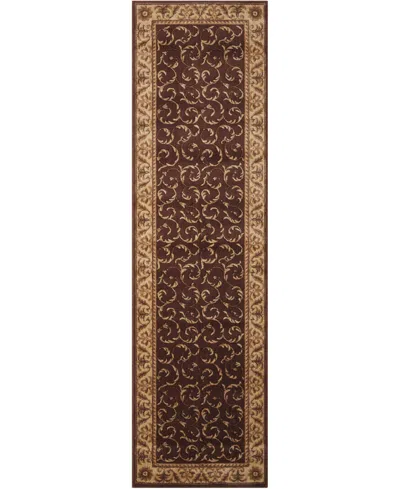 Nourison Home Somerset St02 2'3"x8' Runner Area Rug In Brown