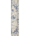 Nourison Home Somerset St18 2'3"x10' Runner Area Rug In Ivory,blue
