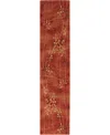 Nourison Home Somerset St74 2'3"x10' Runner Area Rug In Red