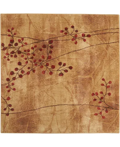 Nourison Home Somerset St74 6'7"x6'7" Square Area Rug In Latte