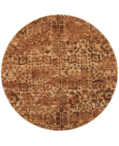 Nourison Home Somerset St757 5'6"x5'6" Round Area Rug In Latte