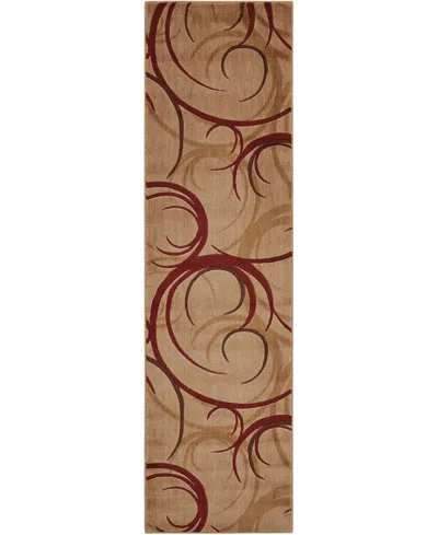 Nourison Home Somerset St82 2'3"x8' Runner Area Rug In Beige