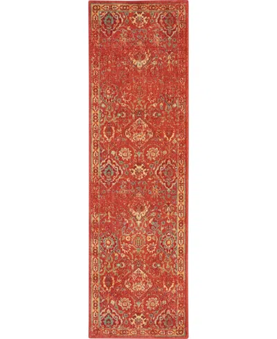 Nourison Home Somerset St90 2'3"x8' Runner Area Rug In Brick