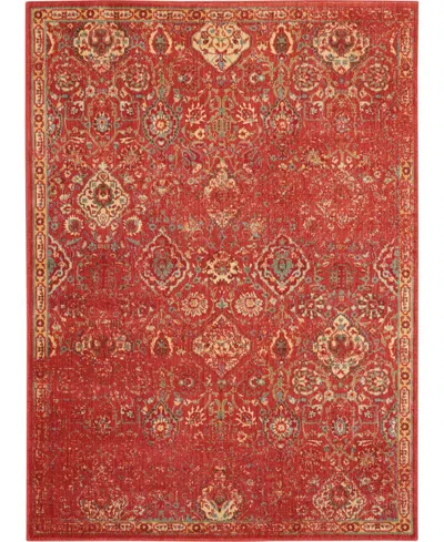 Nourison Home Somerset St90 3'6"x5'6" Area Rug In Brick