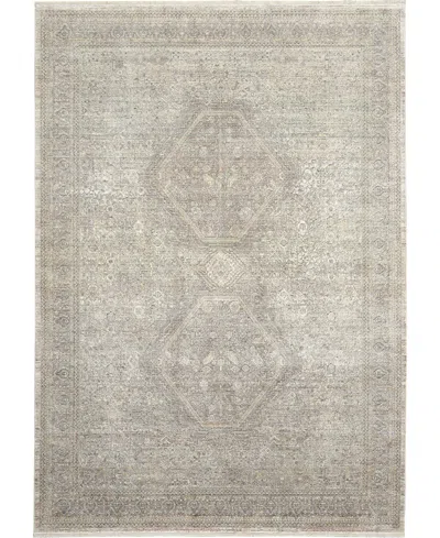 Nourison Home Starry Nights Stn04 5'3" X 7'3" Area Rug In Cream,gray