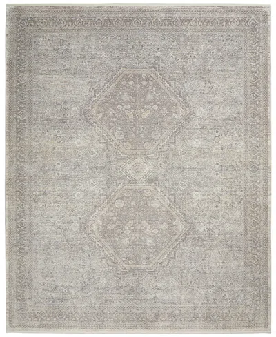 Nourison Home Starry Nights Stn04 8' X 10' Area Rug In Cream,gray