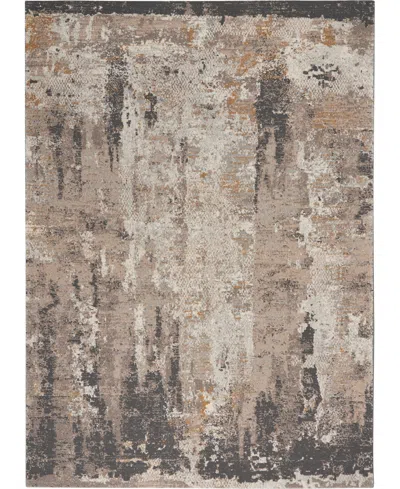 Nourison Home Tangra Tnr05 5'3"x7'3" Area Rug In Cream,gray