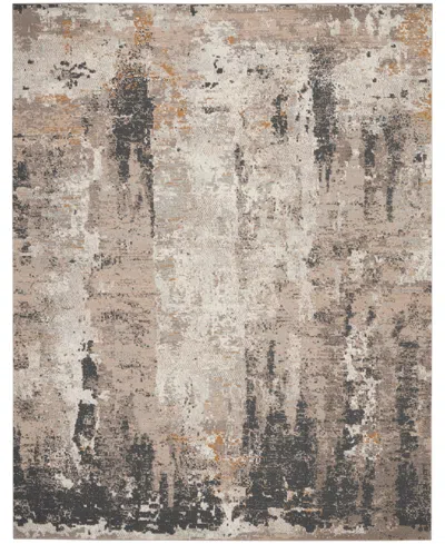 Nourison Home Tangra Tnr05 7'10"x9'10" Area Rug In Cream,gray