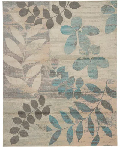 Nourison Home Tranquil Tra01 7'x10' Area Rug In Ivory,mist
