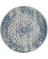 Nourison Home Tranquil Tra06 4'x4' Round Area Rug In Ivory,mist