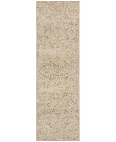 Nourison Home Tranquil Tra13 2'3"x7'3" Runner Area Rug In Beige,gray
