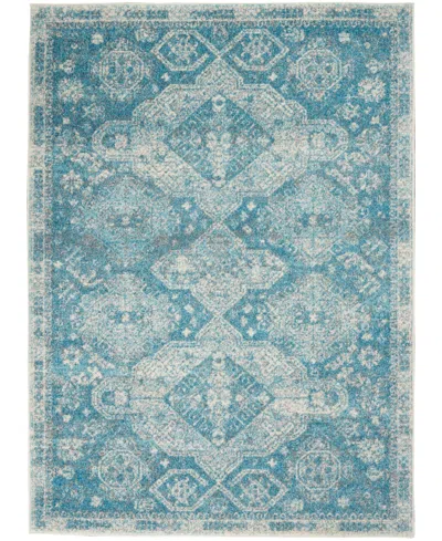 Nourison Home Tranquil Tra13 5'3"x7'3" Area Rug In Mist,ivory