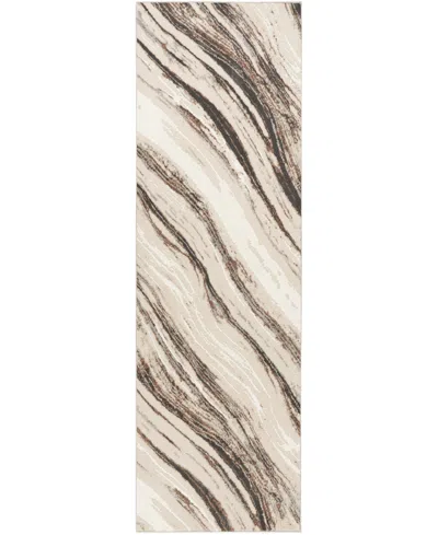 Nourison Home Trends Sut05 2'2"x7'6" Runner Area Rug In Beige,brown