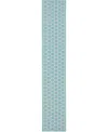 Nourison Home Twist Reversible Tws01 2'2"x10' Runner Area Rug In Aqua