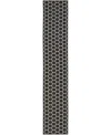 Nourison Home Twist Reversible Tws01 2'2"x10' Runner Area Rug In Black