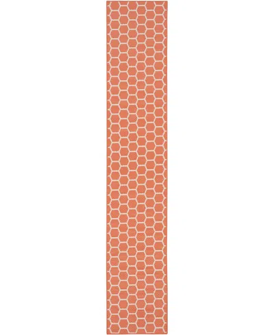 Nourison Home Twist Reversible Tws01 2'2"x10' Runner Area Rug In Coral