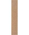 Nourison Home Twist Reversible Tws01 2'2"x12' Runner Area Rug In Taupe