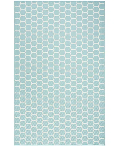 Nourison Home Twist Reversible Tws01 5'x7' Area Rug In Aqua