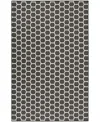 Nourison Home Twist Reversible Tws01 6'x9' Area Rug In Black