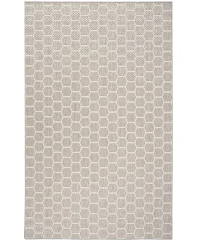 Nourison Home Twist Reversible Tws01 6'x9' Area Rug In Gray