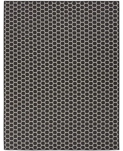 Nourison Home Twist Reversible Tws01 8'x10' Area Rug In Black