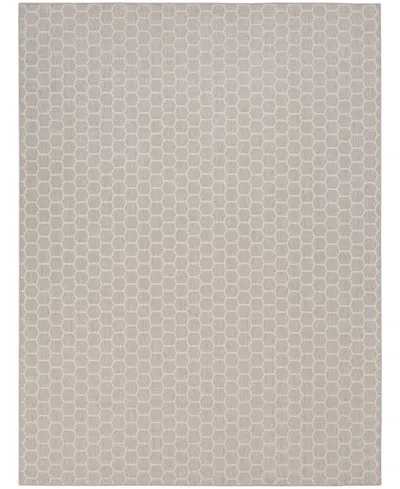 Nourison Home Twist Reversible Tws01 8'x10' Area Rug In Gray