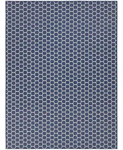 Nourison Home Twist Reversible Tws01 8'x10' Area Rug In Navy