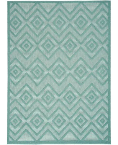 Nourison Home Versatile Nrv01 4'x6' Area Rug In Aqua,teal