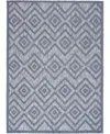 Nourison Home Versatile Nrv01 4'x6' Area Rug In Denim,blue