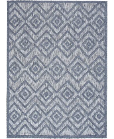 Nourison Home Versatile Nrv01 4'x6' Area Rug In Denim,blue