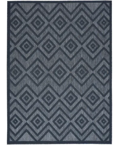 Nourison Home Versatile Nrv01 4'x6' Area Rug In Navy,blue