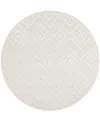 Nourison Home Versatile Nrv01 5'x5' Round Area Rug In Ivory