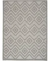 Nourison Home Versatile Nrv01 5'x7' Area Rug In Silver
