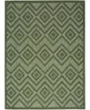 Nourison Home Versatile Nrv01 6'x9' Area Rug In Green