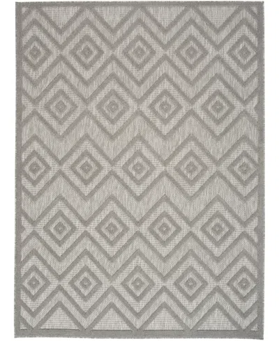 Nourison Home Versatile Nrv01 6'x9' Area Rug In Silver