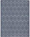 Nourison Home Versatile Nrv01 7'x10' Area Rug In Navy,blue