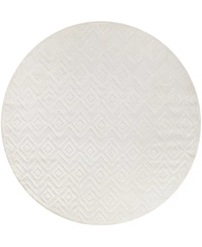 Nourison Home Versatile Nrv01 8'x8' Round Area Rug In Ivory